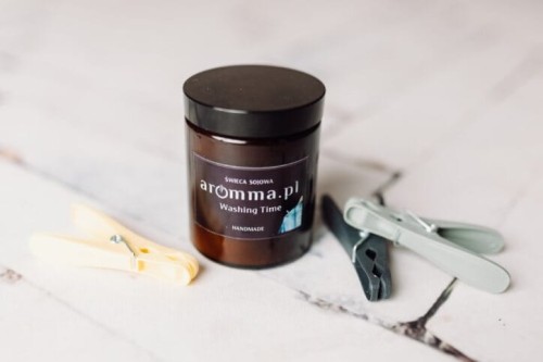 Świeca sojowa Aromma Washing Time świeże pranie