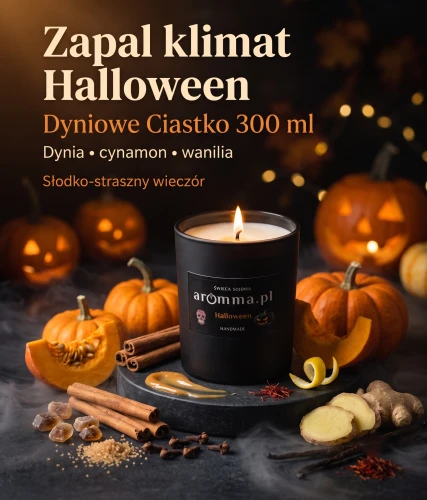 Świeca sojowa Aromma Halloween / Dyniowe ciastko