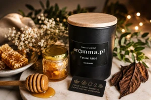 Świeca Sojowa Aromma - Tytoń i Miód 300 ml - NUTA MARYNARSKA - NATURALNA 100% EKO