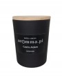 Naturalna świeca sojowa Aromma o zapachu Czarny Kokos.