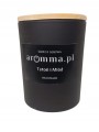Naturalna świeca sojowa Aromma o zapachu Tytoń i Miód.