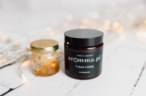 Świeca Sojowa Aromma - Tytoń i Miód 120 ml - NUTA MARYNARSKA - NATURALNA 100% EKO