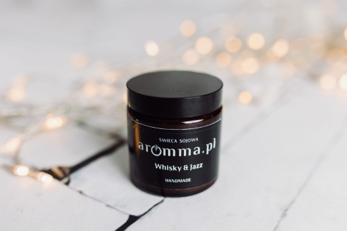 Świeca sojowa Aromma Whisky i Jazz