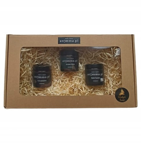 Zestaw naturalne świece sojowe na prezent.