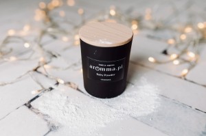 Świeca Sojowa - Baby Powder 300 ml z wieczkiem - pudrowy zapach! 